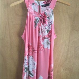 Inc Pink Floral Top XL